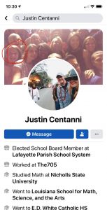 Justin Centanni Facebook Page