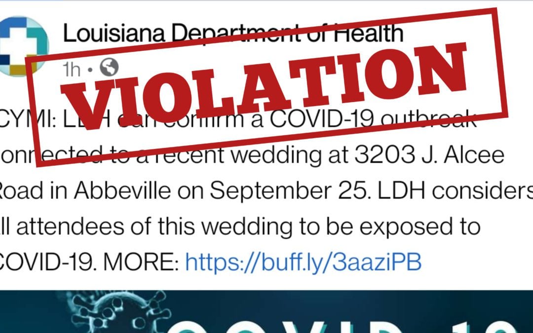 Did Louisiana Department of Health Violate HIPAA?