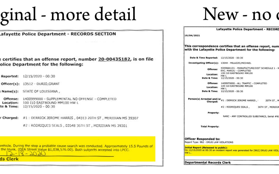 Public Records – Why the Change?