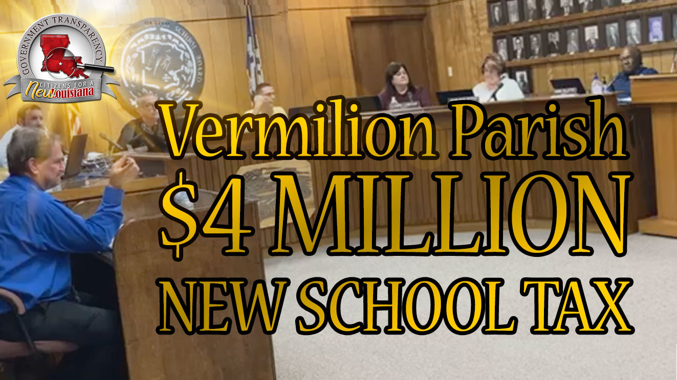 April Showers, More Tax Dollars! Citizens for a New Louisiana