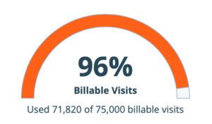 96 billable visits