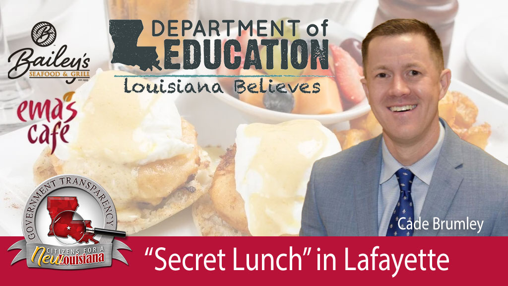 Lafayette “Secret” Lunch with Dr. Cade Brumley