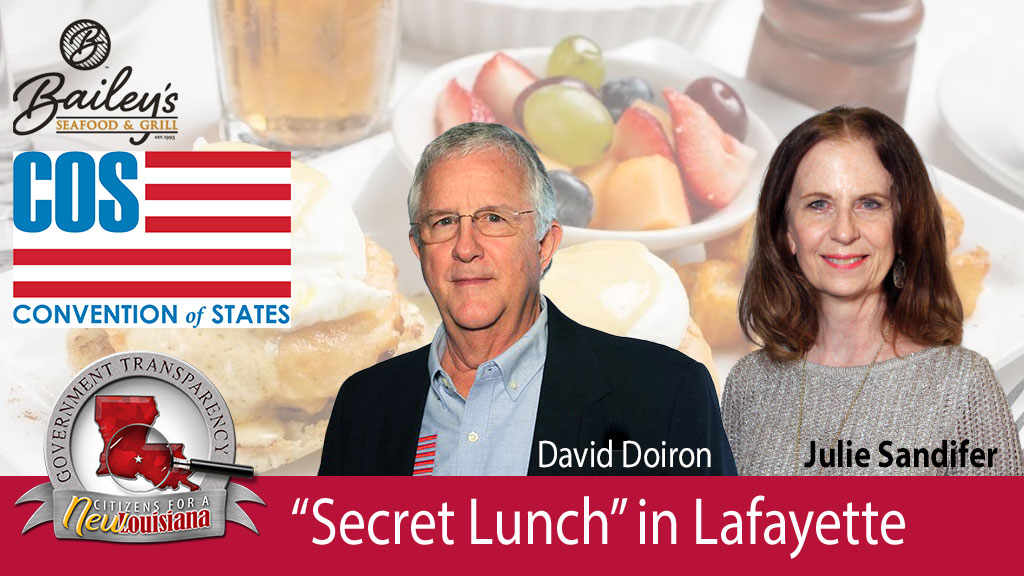 Doiron Sandifer Secret Lunch - Convention of States