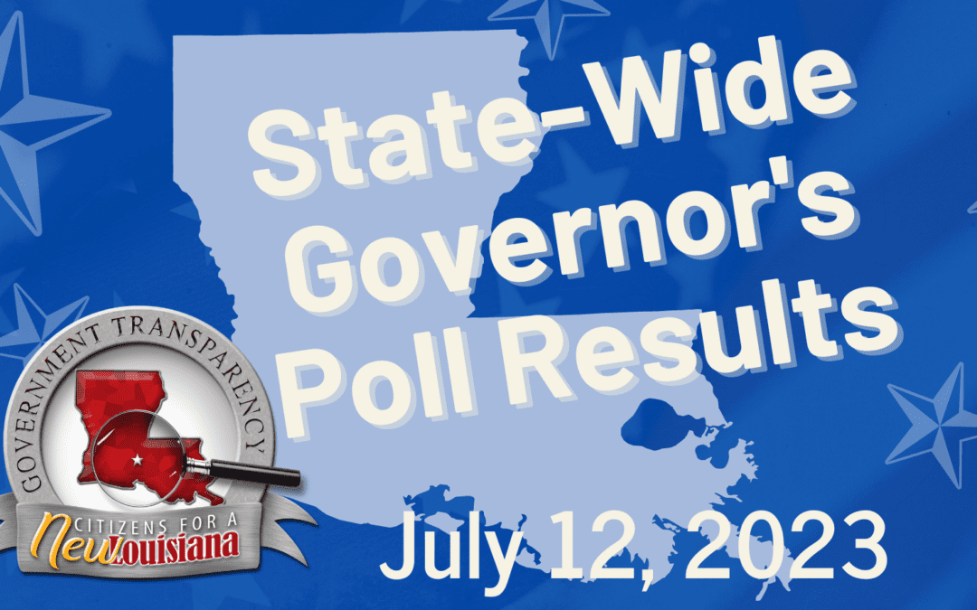 PRESS RELEASE: CFNL Releases State-Wide Poll for Governor / Legislature