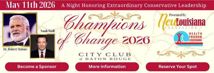 Champions of Change, Baton Rouge 2026, Dr. Robert W. Malone and Noah Wall