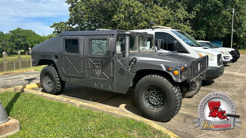 New Iberia Police Humvee