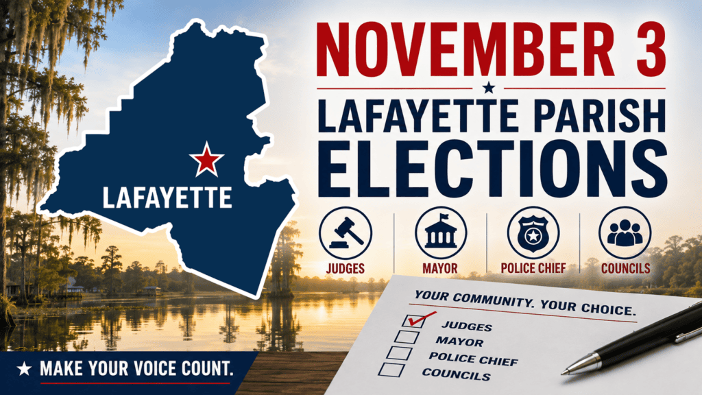 Lafayette Parish Elections, November 2026