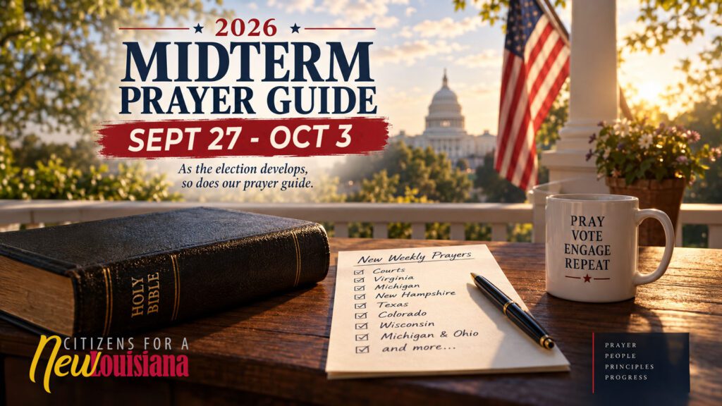 2026 Midterm Prayer Guide, September 27 - October 3