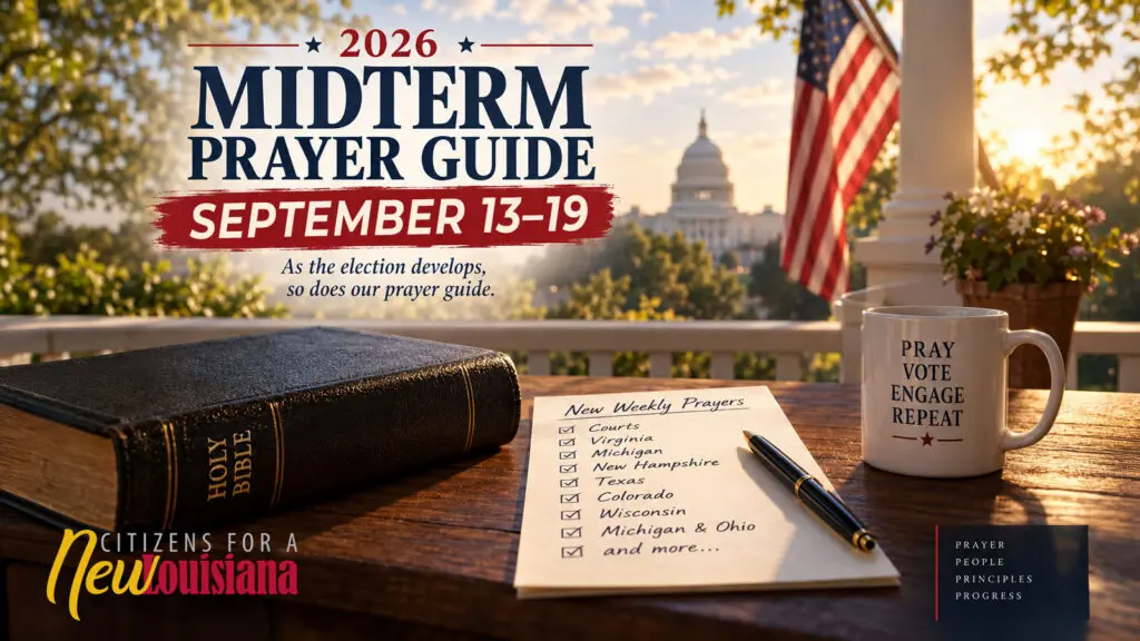 2026 Midterm Prayer Guide, September 13-19