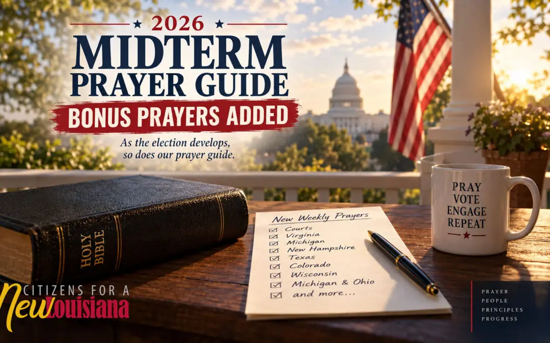 2026 Midterm Prayer Guide, reprise — now with bonus prayers.