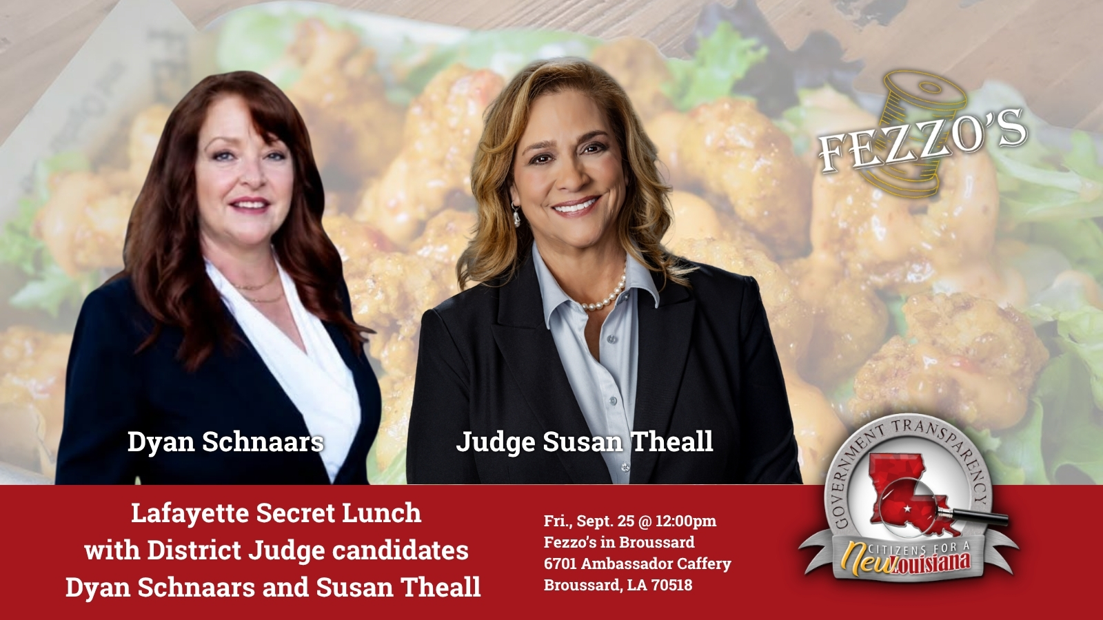 Secret Lunch with Dyan Schnaars and Susan Theall